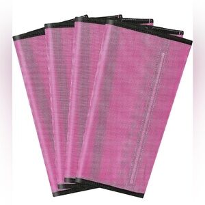 Pony Foal Fly Boots Set 4 Pink Plastic Mesh Leg Wraps